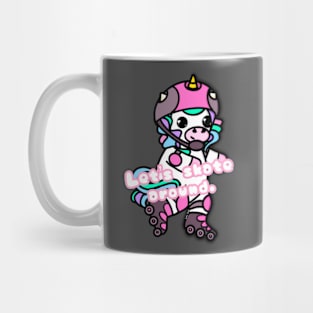 Unicorn with phrase - Let’ s skate around. Mug